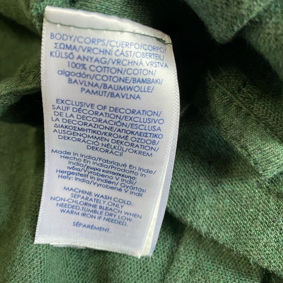 CHAPS green short sleeved Polo shirt men’s medium - Picture 4 of 9